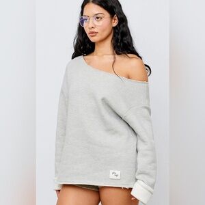 PHEPHE lounge heather gray sweatshirt